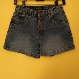 Vintage 90s Lei Jean Denim Shorts High Waist